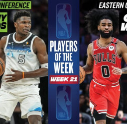 Anthony Edwards y Coby White, jugadores de la Semana en la NBA