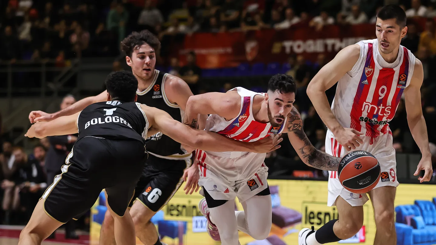 Dobric lidera al Estrella Roja ante la Virtus Bolonia (83-74)