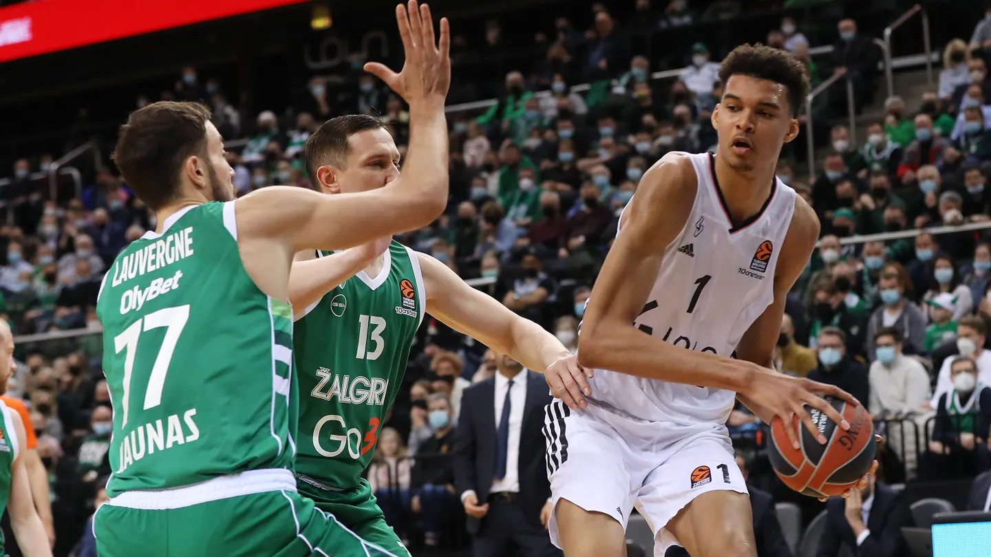 Wembanyama lidera al ASVEL ante el Zalgiris (68-72)