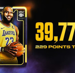 LeBron James se acerca a la frontera de los 40.000 puntos