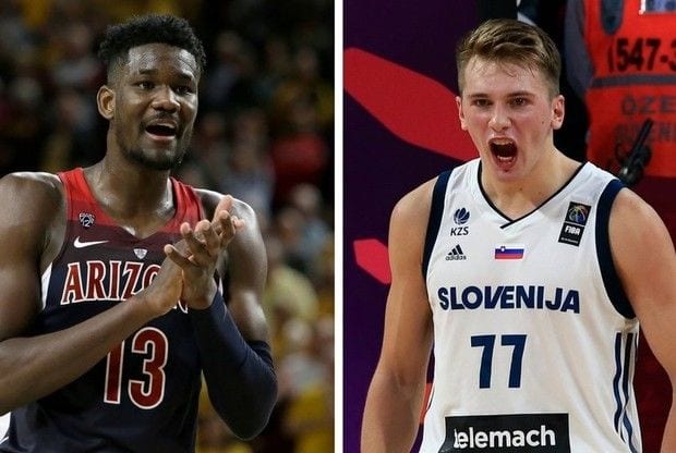 Luka Doncic vs DeAndre Ayton, la lucha por el número uno del próximo Draft NBA está servida