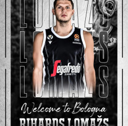 Rihards Lomazs es un nuevo jugador de la Virtus Segafredo Bolonia