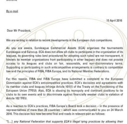 FIBA deja a Eslovenia fuera del Eurobasket 2017 por alinearse con Euroliga