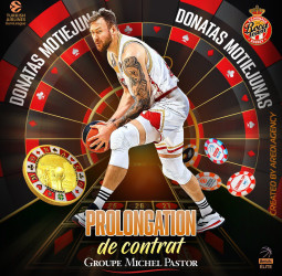 El AS Mónaco anuncia la renovación de Donatas Motiejunas