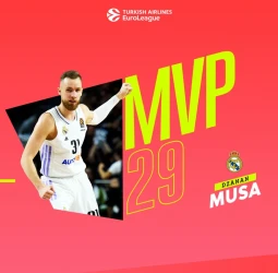 MVP 29ª jornada de la EuroLeague: Dzanan Musa, Real Madrid