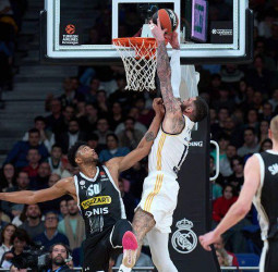 El Real Madrid mantiene su velocidad de crucero ante el Partizan, 91-75