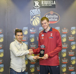 Eimantas Bendzius, elegido Jugador Estrella Galicia por segundo mes consecutivo