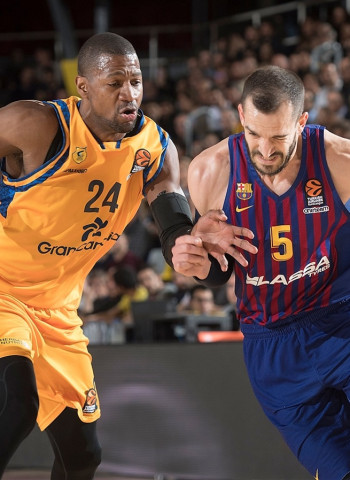 El FC Barcelona se consolida en la quinta plaza tras derrotar el Herbalife Gran Canaria. Festival de triples azulgranas (93-64)