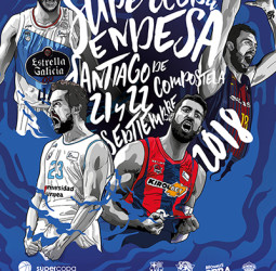 Carteles oficiales de la Supercopa Endesa 2018 de Santiago