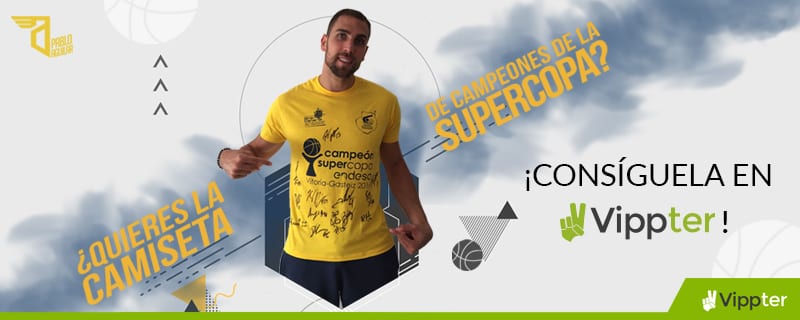 Pablo Aguilar te regala la camiseta de Supercampeón de Gran Canaria en exclusiva en Vippter