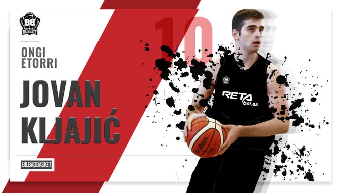 Jovan Kljajić jugará cedido en el RETAbet Bilbao Basket hasta final de temporada