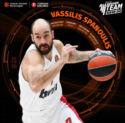 Vassilis Spanoulis, en el equipo ideal de la decada 2010-20 en la EuroLeague