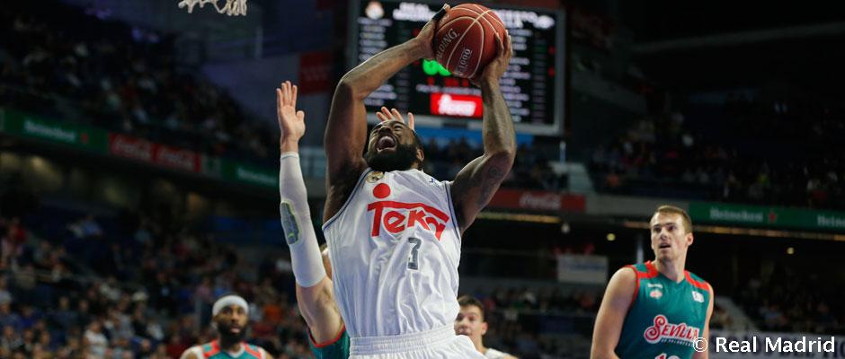 El Real Madrid se exhibe ante el Baloncesto Sevilla (107-83)