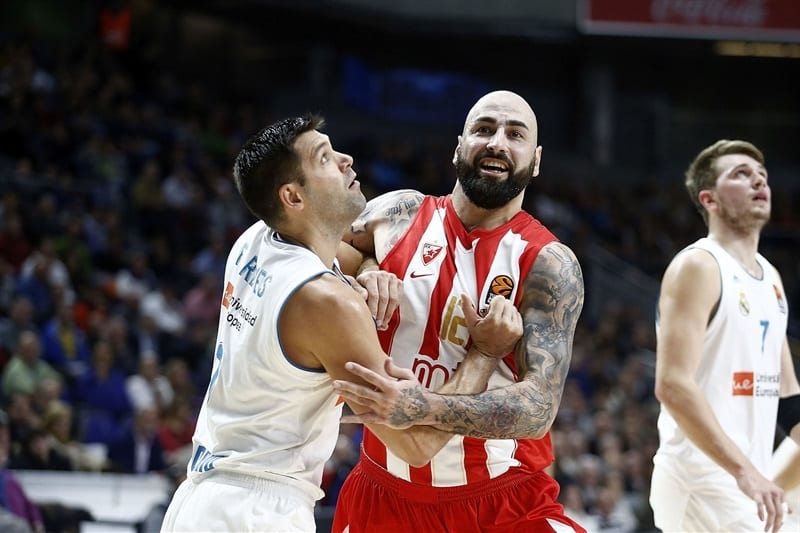 El Madrid no pudo culminar la remontada ante el Estrella Roja (83-87)