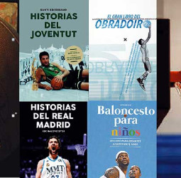 Libros de baloncesto del Día del Libro: Joventut, Obradoiro, Real Madrid, Navarra y niños