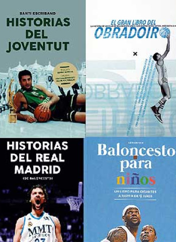 Libros de baloncesto del Día del Libro: Joventut, Obradoiro, Real Madrid, Navarra y niños