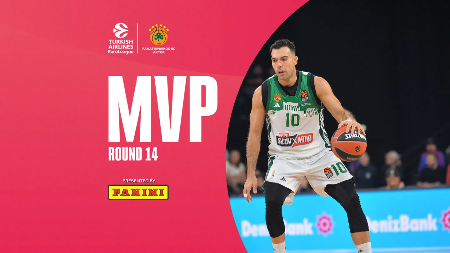 MVP de la jornada 14º de la EuroLeague: Kostas Sloukas, Panathinaikos AKTOR Atenas