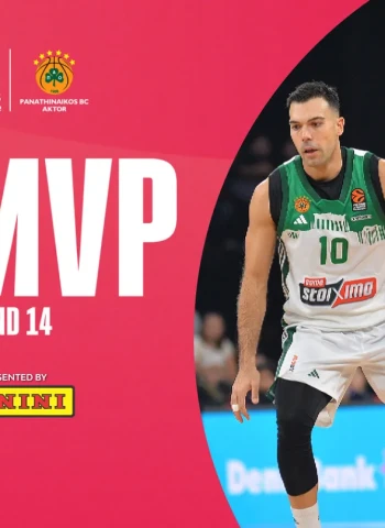 MVP de la jornada 14º de la EuroLeague: Kostas Sloukas, Panathinaikos AKTOR Atenas