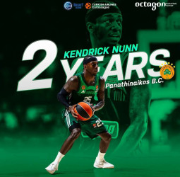 El Panathinaikos anuncia la renovación de Kendrick Nunn