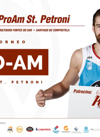 Patrocinadores, medios y peñistas competirán por ser campeones del VI Torneo ProAm St. Petroni con los jugadores del Monbus Obradoiro