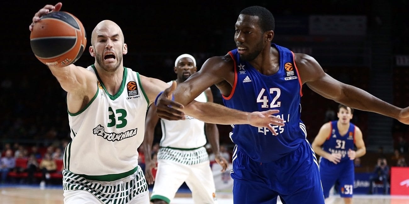 El Anadolu Efes vence, tras dos tiempos extra, al Panathinaikos (91-83)