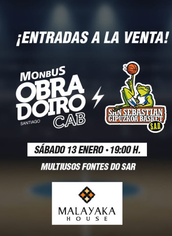El Monbus Obradoiro recaudará fondos a favor de Malayaka House en su partido ante el Delteco GBC
