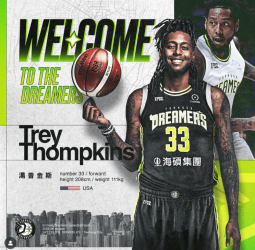 Trey Thompkins inicia una nueva aventura en Taiwán