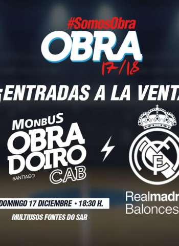Agotadas las entradas en Fondos y Tribuna Retráctil Norte para el Monbus Obradoiro – Real Madrid a falta de 12 días para el partido