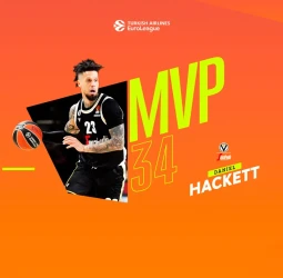 MVP de la 34ª jornada EuroLeague: Daniel Hackett, Virtus Segafredo Bolonia