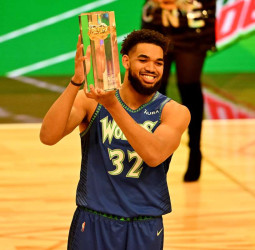 Un Karl-Anthony Towns de récord se lleva el Concurso de Triples