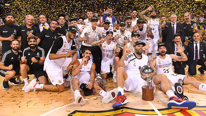 ¡El Real Madrid gana la 35ª Liga de baloncesto! (68-74)