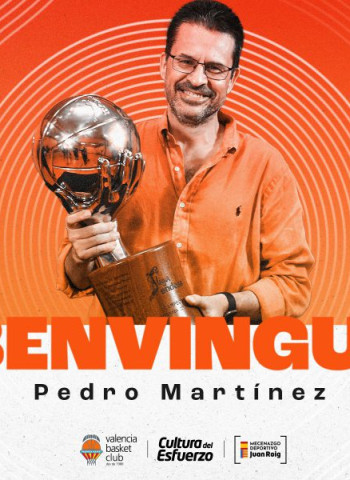 Pedro Martínez regresa para ponerse al frente del primer equipo masculino de Valencia Basket