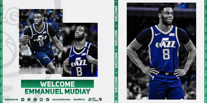 El Zalgiris Kaunas anuncia el fichaje de Emmanuel Mudiay
