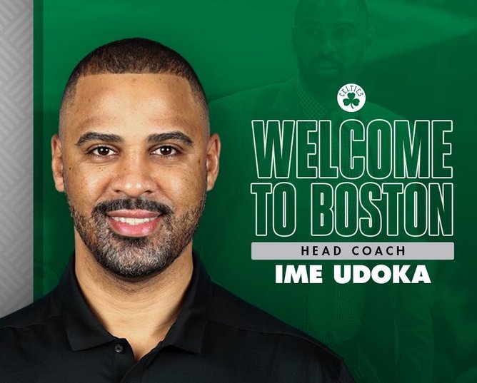 Ime Udoka, nuevo entrenador de los Boston Celtics