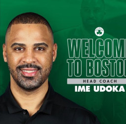 Ime Udoka, nuevo entrenador de los Boston Celtics