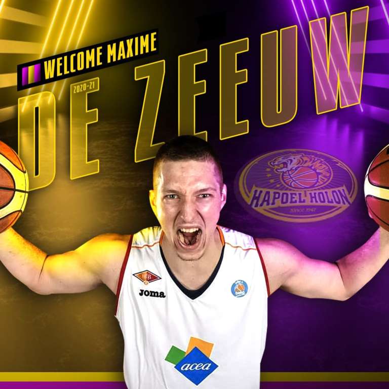 Maxime De Zeeuw ficha por el Hapoel Holon