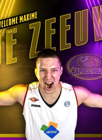 Maxime De Zeeuw ficha por el Hapoel Holon