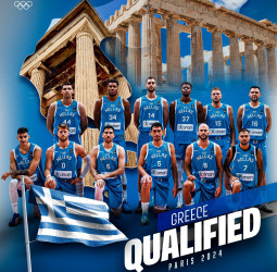 Grecia asegura su boleto para París 2024, 80-69