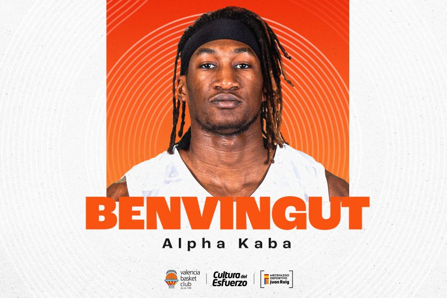 Valencia Basket incorpora al pívot Alpha Kaba hasta final de temporada