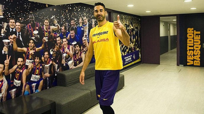Juan Carlos Navarro vuelve a los entrenamientos del FC Barcelona Lassa