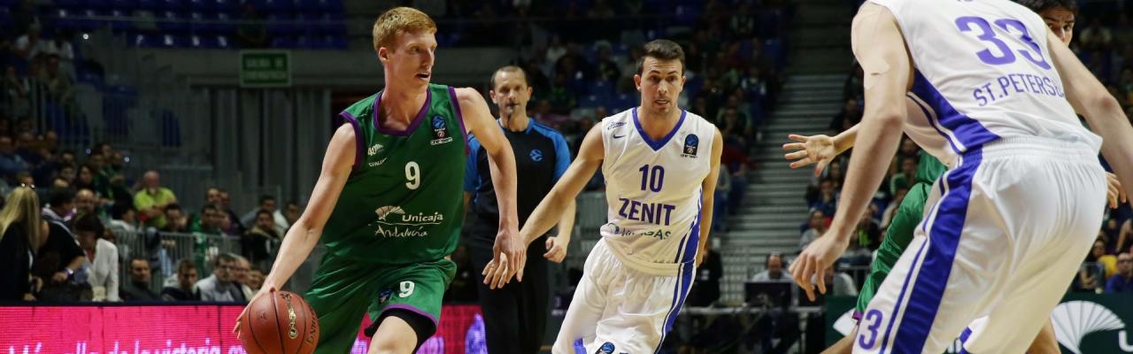 Victoria del Unicaja ante el Zenit a pesar de las bajas (93-86)
