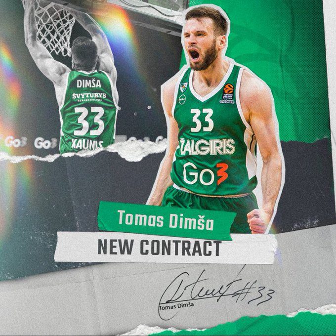 Tomas Dimsa asegura su futuro con el Zalgiris
