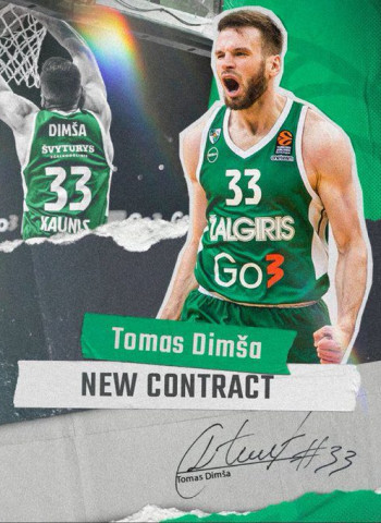 Tomas Dimsa asegura su futuro con el Zalgiris