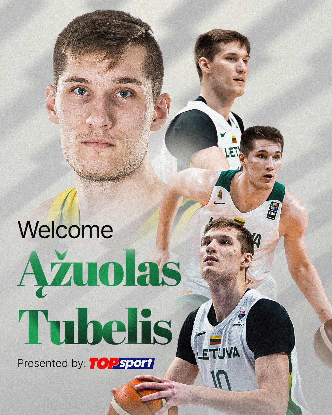 Ažuolas Tubelis firma por el Zalgiris Kaunas con un contrato 2+1