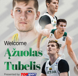 Ažuolas Tubelis firma por el Zalgiris Kaunas con un contrato 2+1