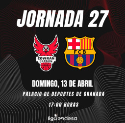 El Coviran Granada recibe al FC Barcelona en el Palacio
