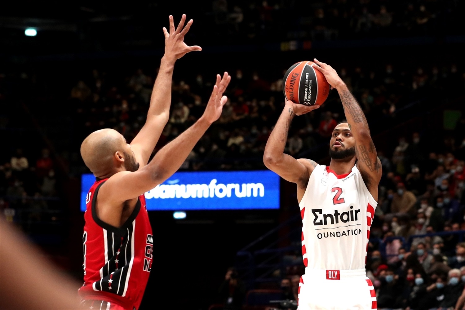 Olympiacos conquista Milán y consigue su primera victoria a domicilio (72-93)