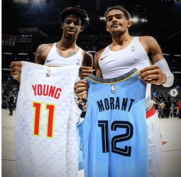 Trae Young por Ja Morant
