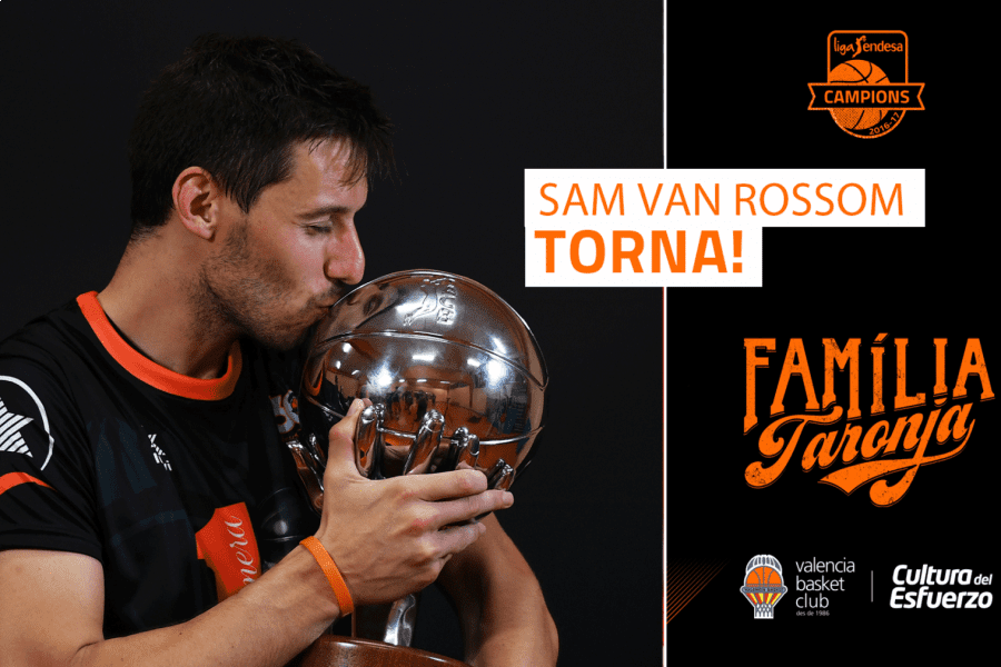 Sam Van Rossom vuelve para su quinta temporada con Valencia Basket