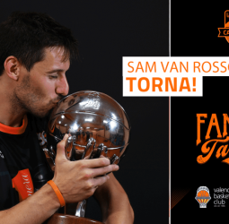 Sam Van Rossom vuelve para su quinta temporada con Valencia Basket